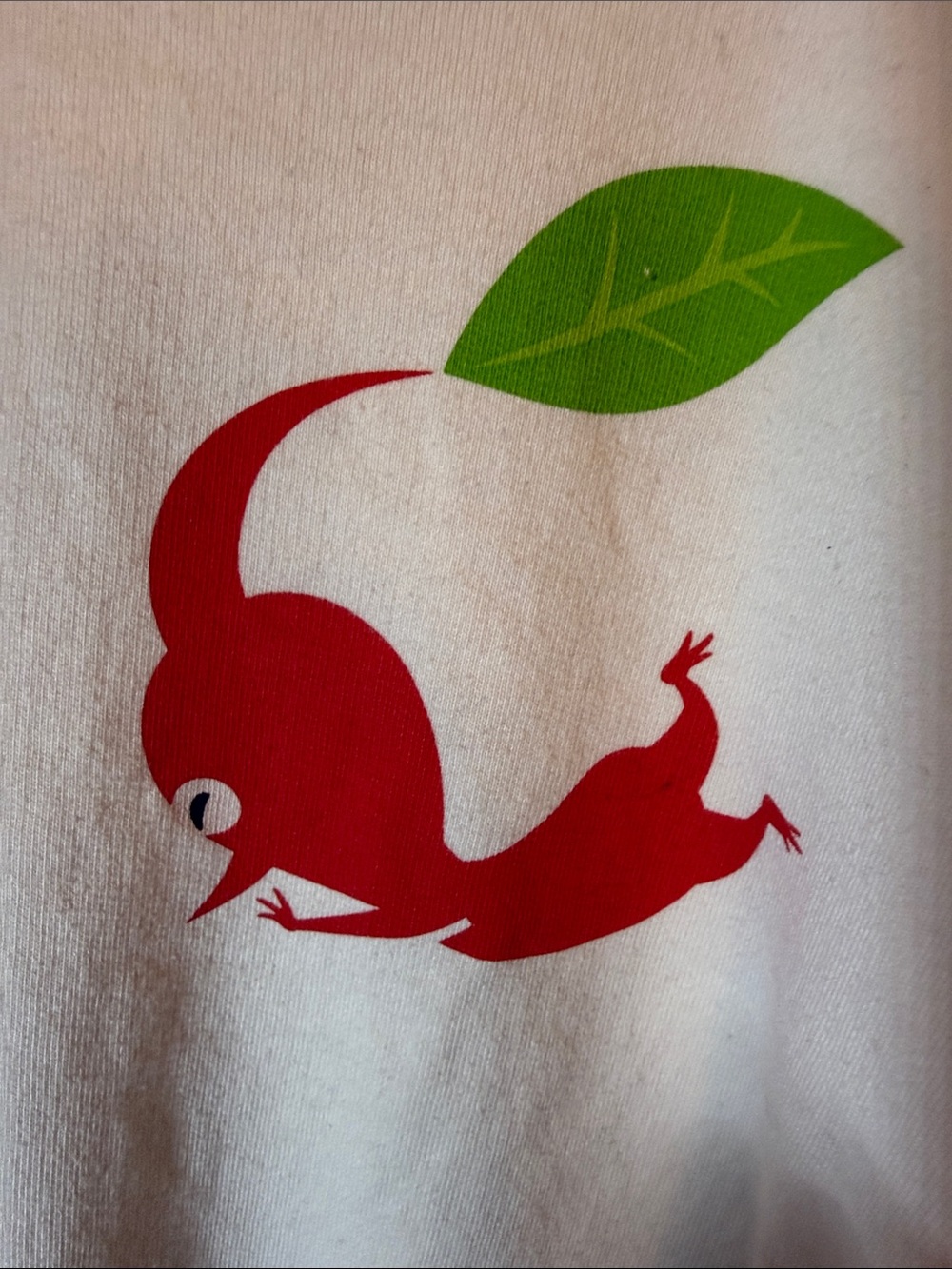 Nintendo Pikmin Graphic Cropped Sweatshirt Oversized Cute Gamer Cozy White Large - Picture 4 of 13